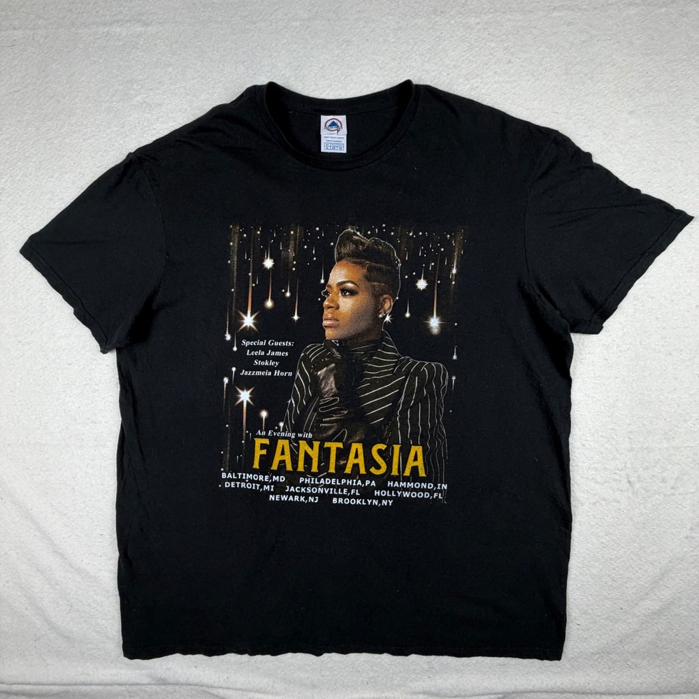Fantasia Concert Tour Shirt Mens XL Black An Evening With Graphic Tee R&B Music